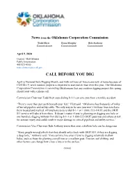 Call Before You Dig 04/09/2020