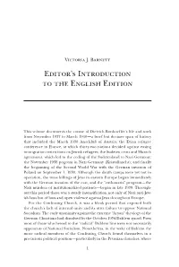 Editor's Introduction to the English Edition