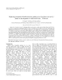 Exploring Potential of Fortification by Garden Cress (Lepidium Sativum L.) Seeds for Development of Functional Foods—A Review