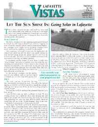 Going Solar in Lafayette