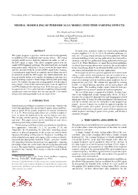 Neural Modelling of Periodically Modulated Time-Varying Effects