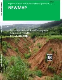 Nigerian Erosion and Watershed Management Project Health and Environment