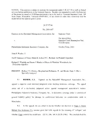 NOTICE: This Opinion Is Subject to Motions for Reargument Under V.R.A.P