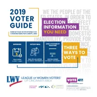 2019 Voter Guide