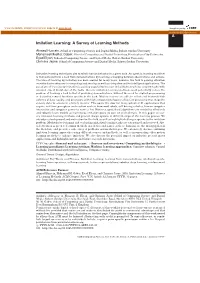 A Imitation Learning: a Survey of Learning Methods