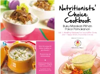 Nutritionists' Choice Cookbook