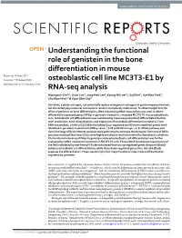 Understanding the Functional Role of Genistein in the Bone Differentiation