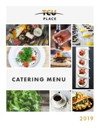 2019 Catering Menu