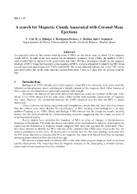 A Search for Magnetic Clouds Associated with Coronal Mass Ejections