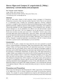 Genus Vigna and Cowpea (V. Unguiculata [L.] Walp.) Taxonomy: Current Status and Prospects