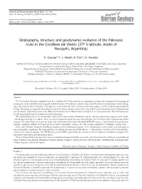 Stratigraphy, Structure and Geodynamic Evolution of the Paleozoic Rocks in the Cordillera Del Viento (37º S Latitude, Andes of Neuquén, Argentina)