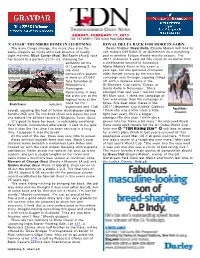 Thunders Home in Lightning Royal Delta Back for More in Sabin