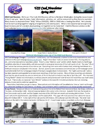 USS Cusk Newsletter Spring 2017