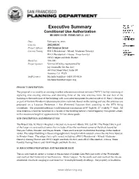 Conditional Use Authorization HEARING DATE: FEBRUARY 21, 2013
