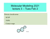 Molecular Modeling 2021 Lecture 3 -- Tues Feb 2
