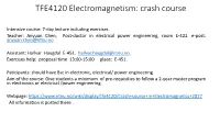 TFE4120 Electromagnetism: Crash Course