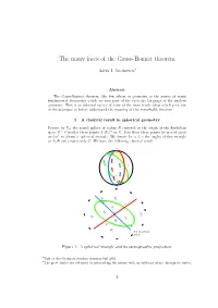 The Many Faces of the Gauss-Bonnet Theorem