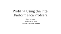 2019-11-20 Intel Profiling Tools