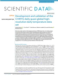 Development and Validation of the CHIRTS-Daily Quasi-Global High