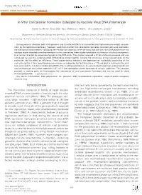 In Vitro Concatemer Formation Catalyzed by Vaccinia Virus DNA Polymerase