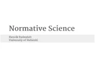 Normative Science