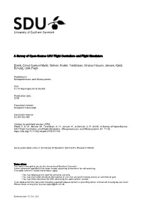 A Survey of Open-Source UAV Flight Controllers and Flight Simulators