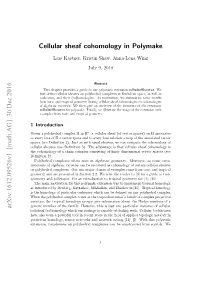 Cellular Sheaf Cohomology in Polymake Arxiv:1612.09526V1