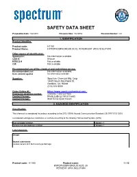 Safety Data Sheet