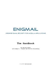 The Enigmail Handbook V1.0.0