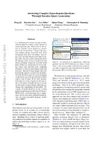 Answering Complex Open-Domain Questions Through Iterative Query Generation