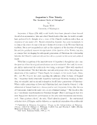 Augustine's New Trinity: the Anxious Circle of Metaphor