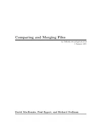 Comparing and Merging Files
