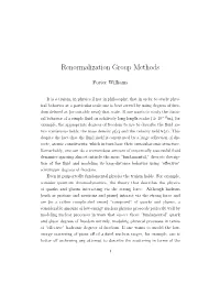 Renormalization Group Methods