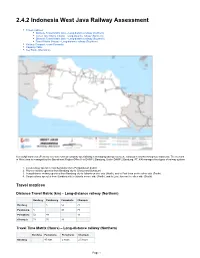 2.4.2 Indonesia West Java Railway Assessment