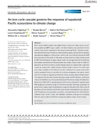 An Iron Cycle Cascade Governs the Response of Equatorial Pacific Ecosystems to Climate Change