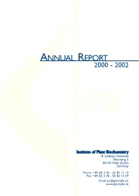 Annual Report 2000 - 2002