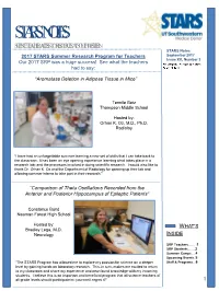Stars Notes Science Teacher Access to Resources at Ut Southwestern