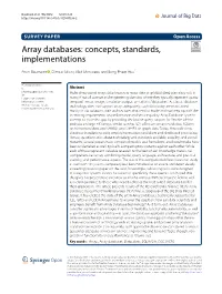 Array Databases: Concepts, Standards, Implementations
