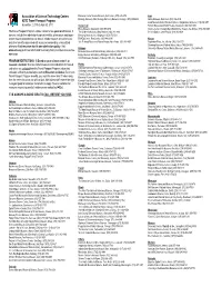 ASTC List CORRECT As of Dec 09
