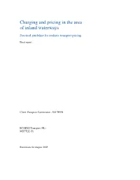 Charging and Pricing in the Area of Inland Waterways