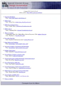 Comments from the Editors Dear ACM/SIGDA Member
