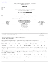 FORM 10-K (Mark One)