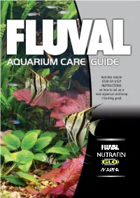 Includes Simple STEP-BY-STEP INSTRUCTIONS on How to Set up a New Aquarium and Keep It Looking Great H0345 CAREGUIDE FINAL:Careguide2011 08/08/2011 15:06 Page 2