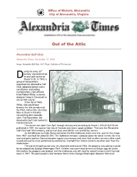 Out of the Attic