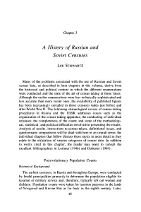 A History of Russian and Soviet Censuses