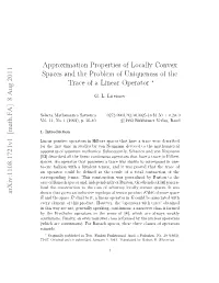 Approximation Properties of Locally Convex Spaces and the Problem Of