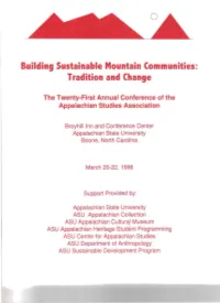 Build- G Sustainable Mountain Communities: Tradition and Change