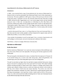 Some Materials for the History of Wherstead in the 20Th Century