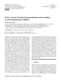 Early Cenozoic Eurekan Strain Partitioning and Decoupling in Central Spitsbergen, Svalbard