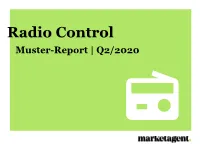Radio Control Muster-Report | Q2/2020 Umfrage-Basics